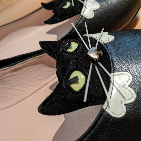 Kate Spade Cat Whisker Leather Flats - Picture 10 of 12
